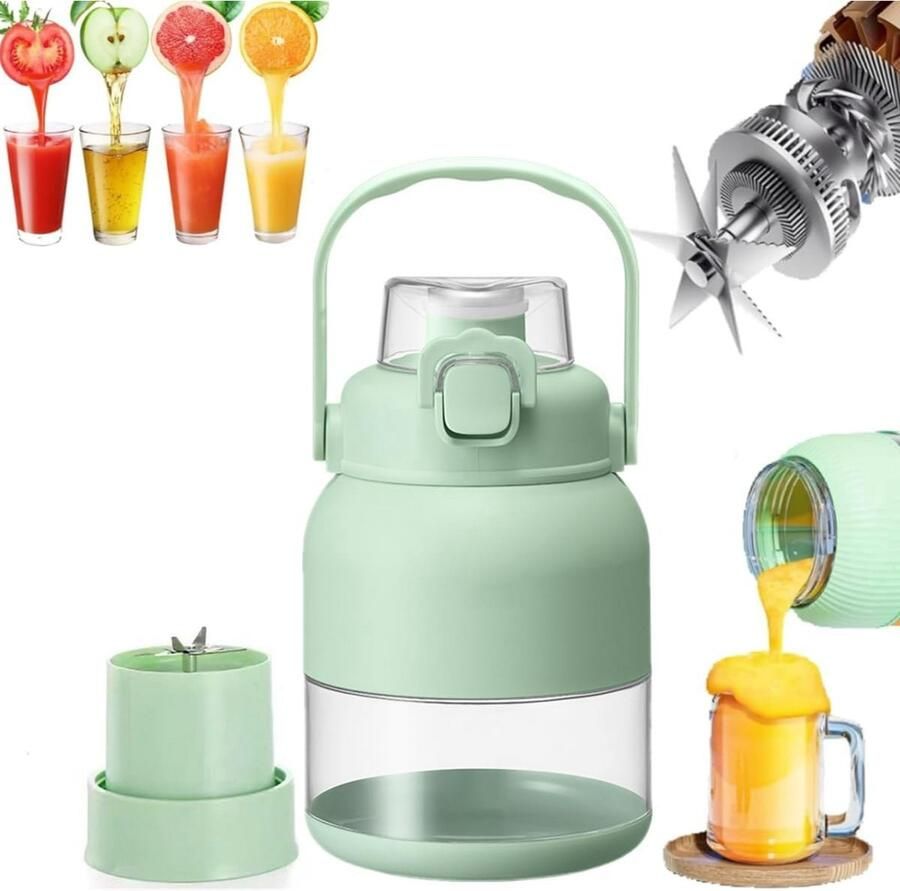 Elektrische citruspers 800 ml draagbare mini-blender persoonlijke reisbeker voor koudgeperste citrusvruchten multifunctionele draadloze citruspersbeker met grote capaciteit