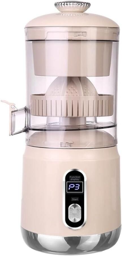 Elektrische Citruspers Automatische Sapmaker Snel Sap Extraheren Hoge Sapopbrengst 28x12x12 cm Wit
