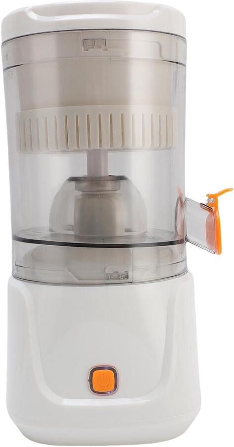 Elektrische Citruspers Draagbare Sapcentrifuge Snel Sap Maken Oplaadbaar USB 45W Vermogen Wit