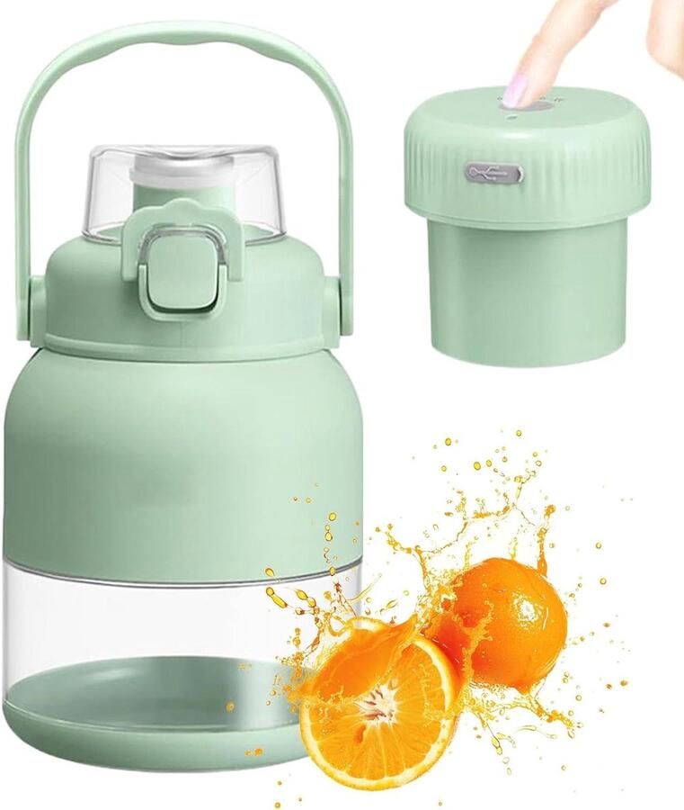 Elektrische Citruspers Draagbare Sapcentrifuge Verse Sappen Maken Tijdbesparend Ontwerp 13x13x13 cm Wit
