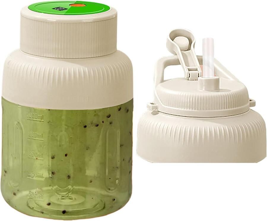 Elektrische Citruspers Fruit Pers Snelle Sappen Maken Grote Capaciteit 1300ml 13x13x13 cm Crème