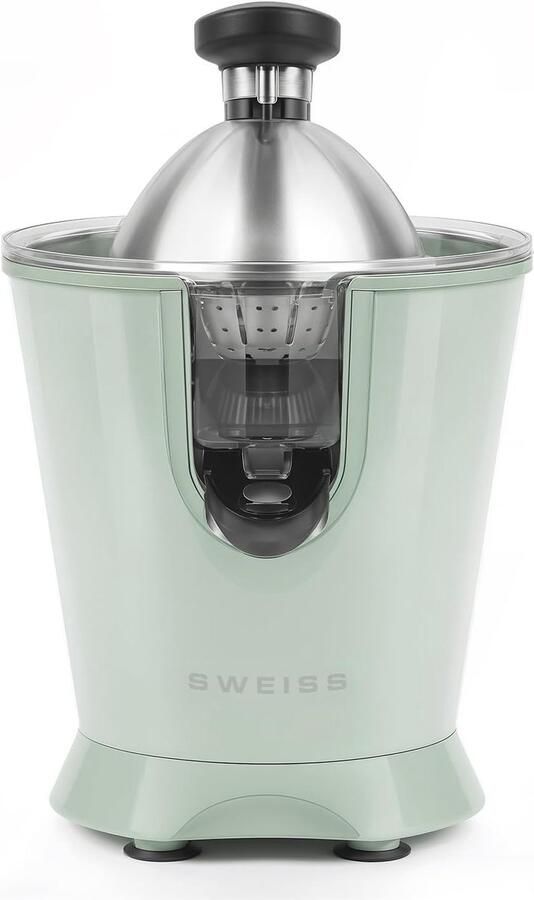Elektrische Citruspers Krachtige Sapcentrifuge Verse Sappen Maken Druppelvrije Schenktuit 160 Watt Vermogen Groen