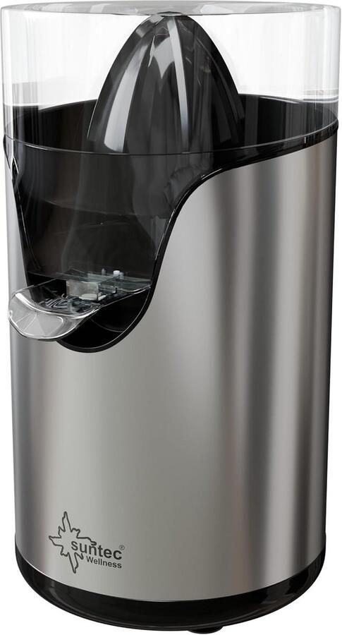 Elektrische Citruspers RVS met 2 Kegels en Antidruppelfunctie voor Sinaasappels Citroenen en Limoenen