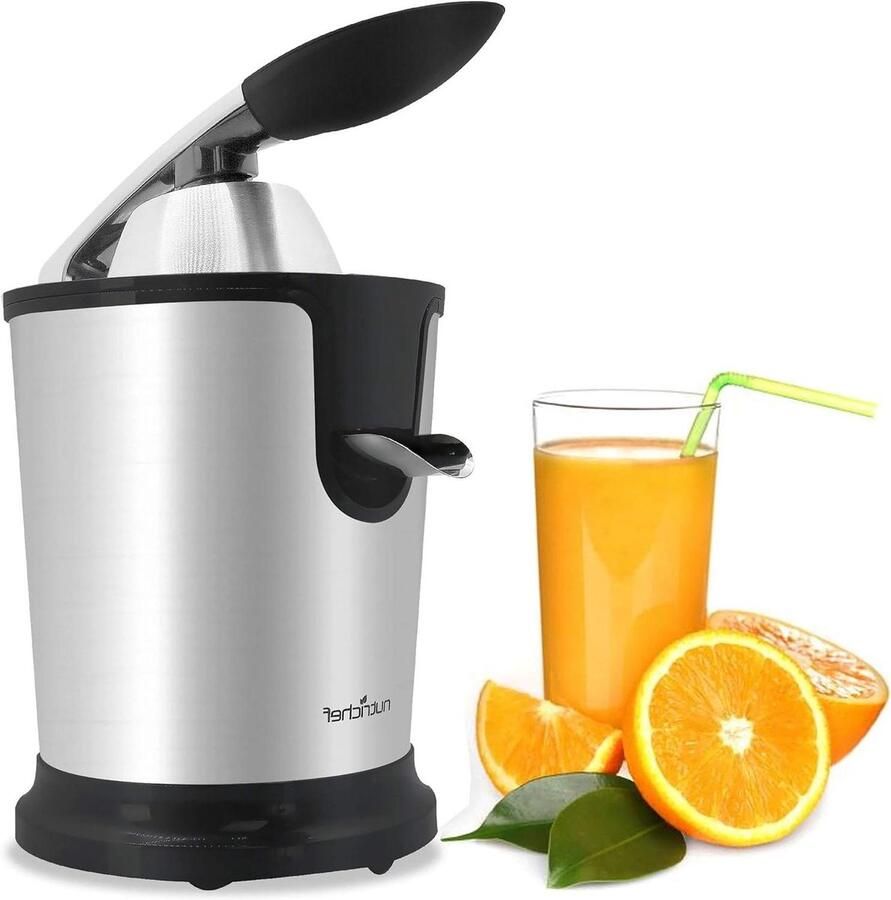 Elektrische Citruspers Sapcentrifuge Vruchtenpers Snel Sap Persen Verstelbaar Pulpfilter 160 Watt Wit
