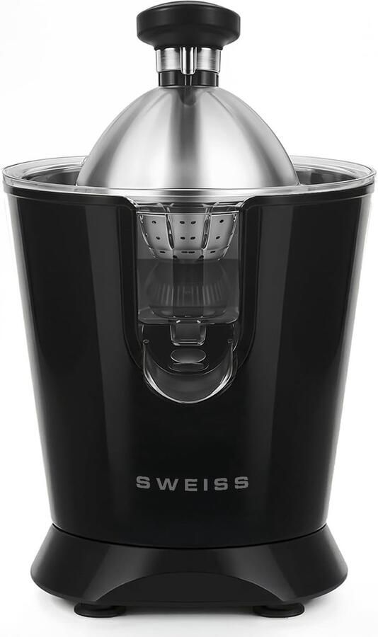 Elektrische Citruspers Sap Machine Vers Sap Maken Druppelvrije Schenktuit 18x26x29 cm Zwart