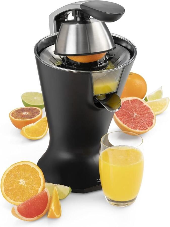 Elektrische Citruspers Sap Maker Verse Sapjes Met Pershendel 22x22x32 cm Mat Zwart
