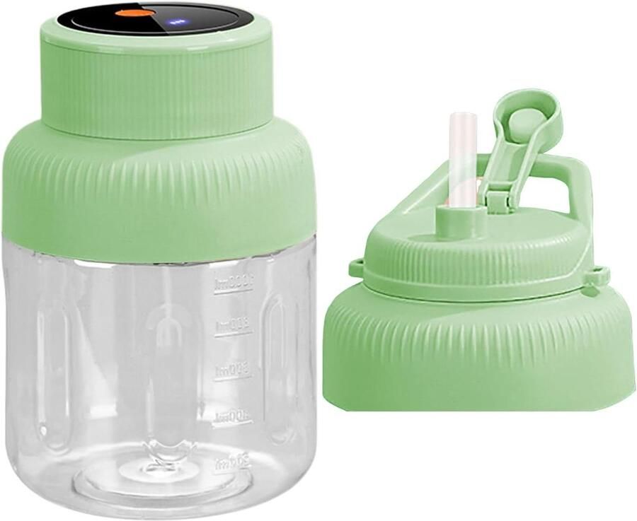 Elektrische citruspers Sapcentrifuge draagbaar Verse sappen maken Oplaadbaar draadloos gebruik 13 liter Groen