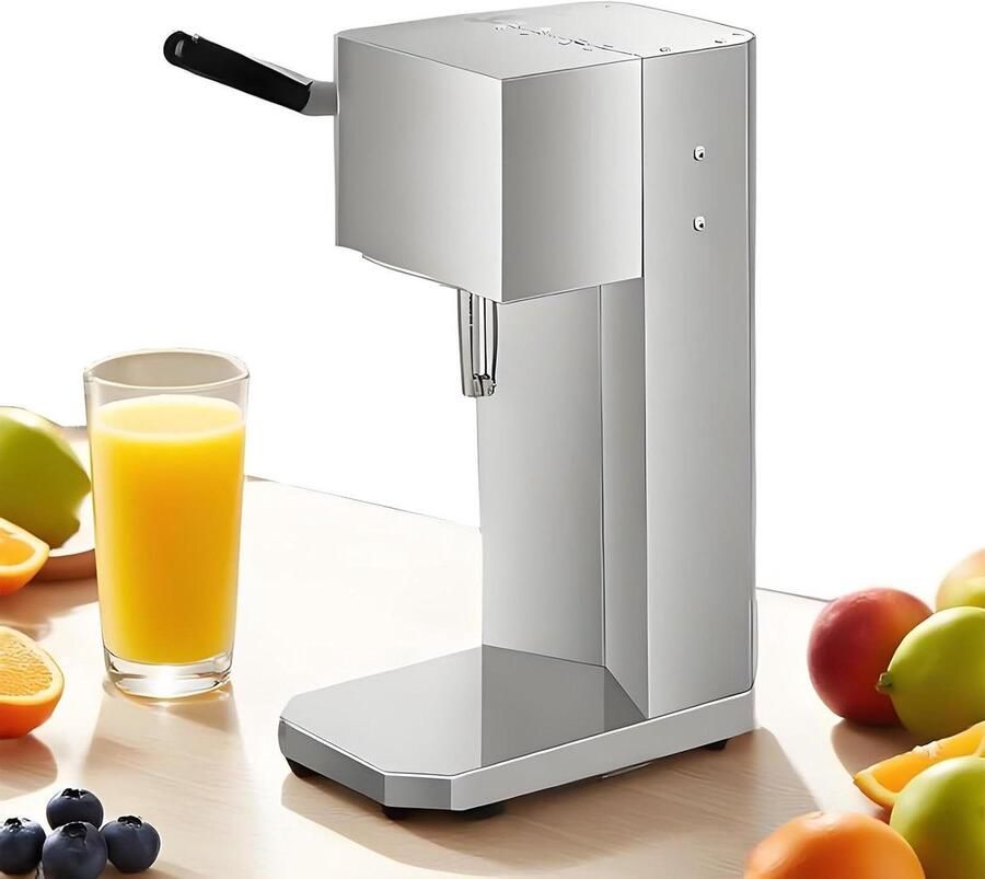 Elektrische Citruspers Sapcentrifuge Fruitpers Vers Sap Maken Roestvrijstaal Design 200W Zilver
