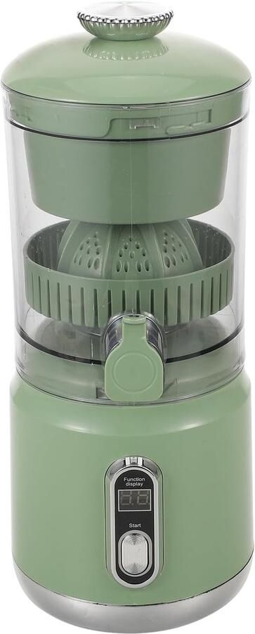 Elektrische Citruspers Sapcentrifuge Gezonde Drankjes Maken Automatische Pulp Scheiding 600ml Capaciteit Groen