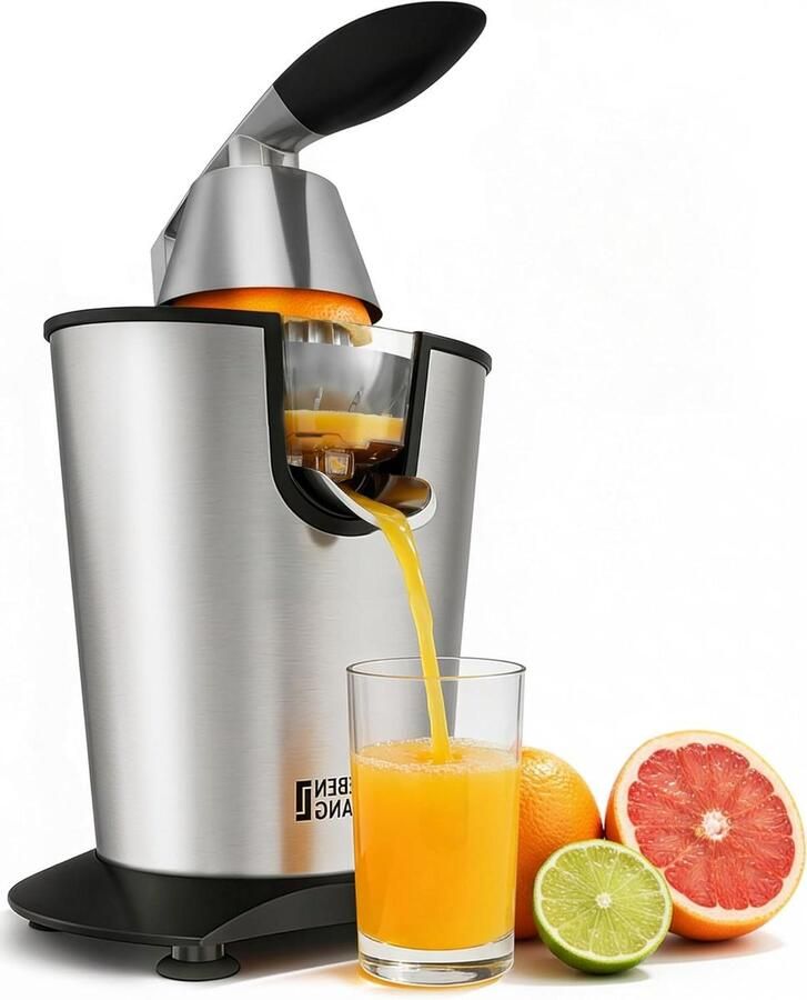 Elektrische citruspers Sapcentrifuge Vers sap maken Krachtige 600W motor 400ml reservoir Zilverkleurig - Foto 1