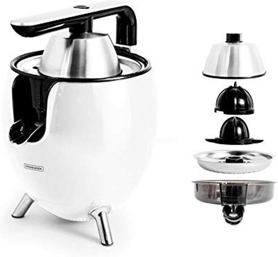 Elektrische Citruspers Sapcentrifuge Verse Jus Maken Aluminium Scharnierarm 550 ml Wit