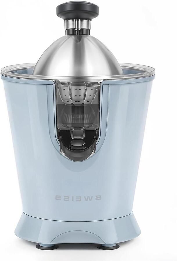 Elektrische Citruspers Sapcentrifuge Verse sappen maken Druppelvrije schenktuit 160 Watt Blauw