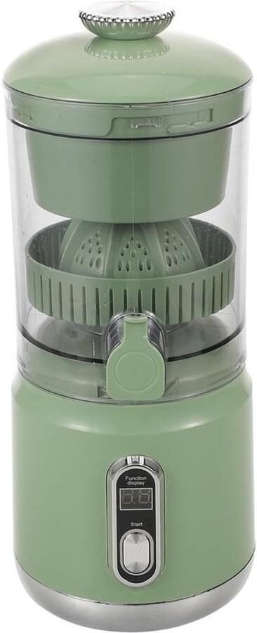 Elektrische citruspers Sapcentrifuge Voor het maken van gezonde drankjes Automatische pulpscheiding 600 ml capaciteit Groen
