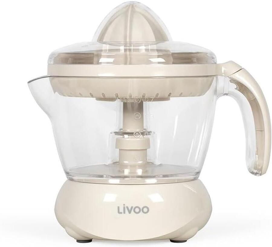 Elektrische Citruspers Sapcentrifuge Vruchten Vers Sap Maken Vaatwasmachinebestendig 700 ml Kom Gebroken Wit