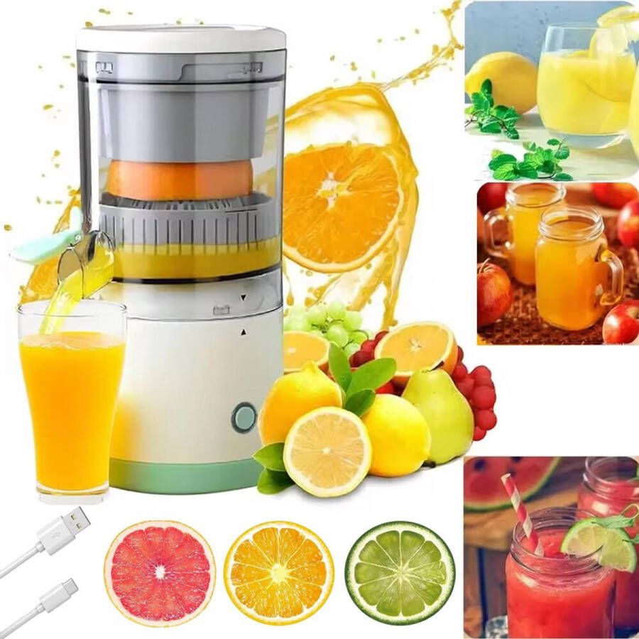 Elektrische citruspers sinaasappel-citroensap fruitpers en extractor