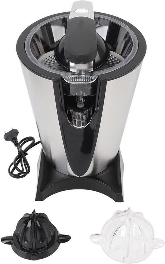 Elektrische Citruspers Sinaasappelpers Citroenpers Vers Sap Maken 600W Krachtige Motor 33x26x22 cm Zwart