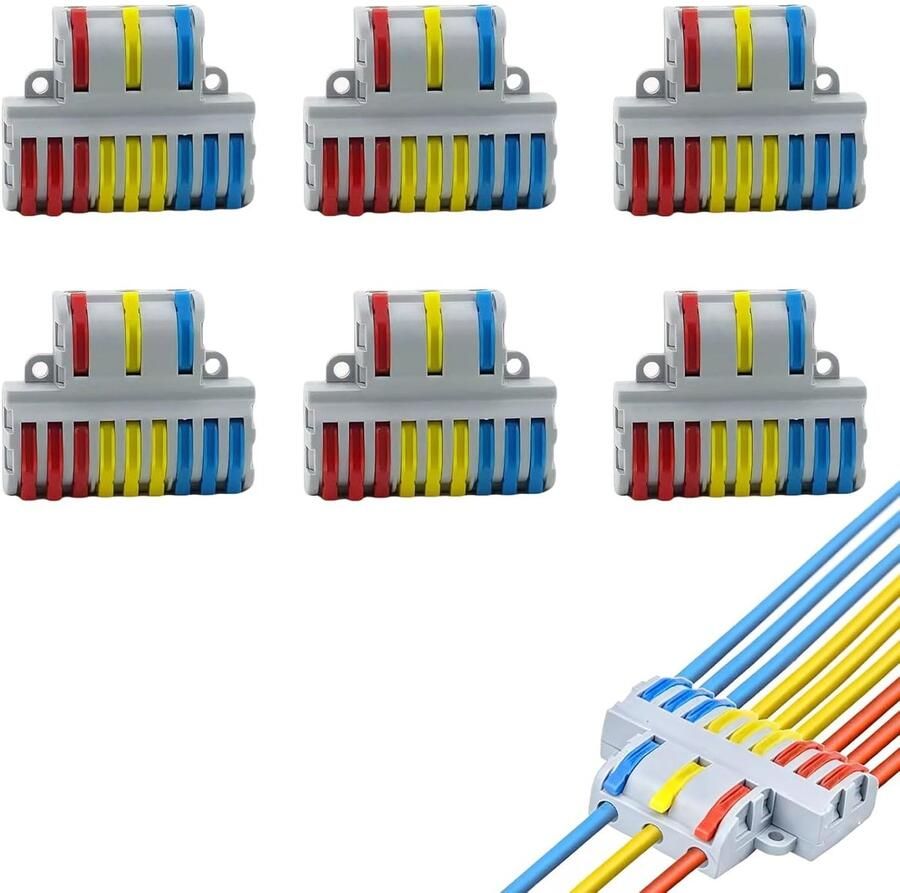 Elektrische connectoren compacte stekker met 3 ingangen en 9 uitgangen geïsoleerd en vuurvast elektrische kabels