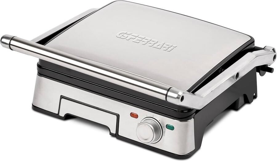 Elektrische Contactgrill Antiaanbak Steenlook 180° Inklapbaar 2200W Voor Gezond Koken