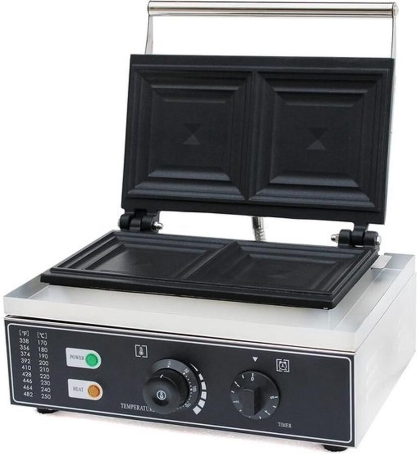 Elektrische contactgrill en sandwichmaker Professioneel Antiaanbaklaag 1500W