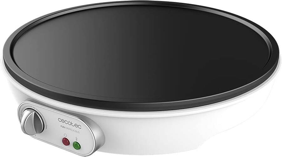 Elektrische crêpe maker 1000 W met antiaanbaklaag en verstelbaar vermogen