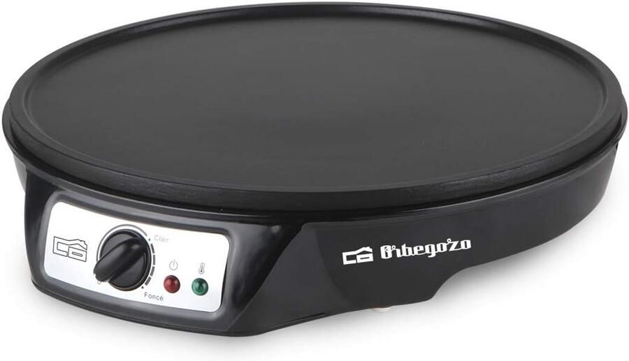 Elektrische Crêpe Maker met Antiaanbaklaag 30 cm Diameter Instelbare Temperatuur 1000 W