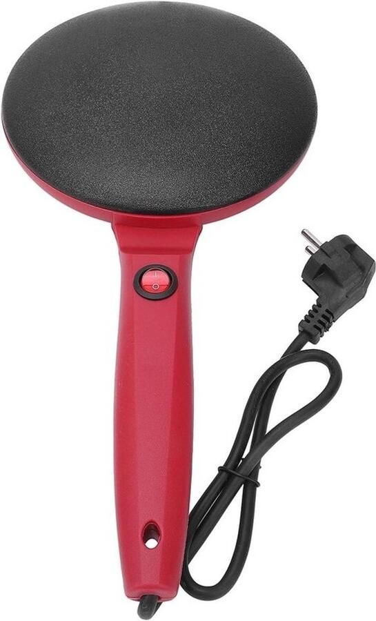 Elektrische Crêpe Maker Pannenkoek Machine Snel Ontbijten Automatische Temperatuurregeling 20 cm Plaat Zwart