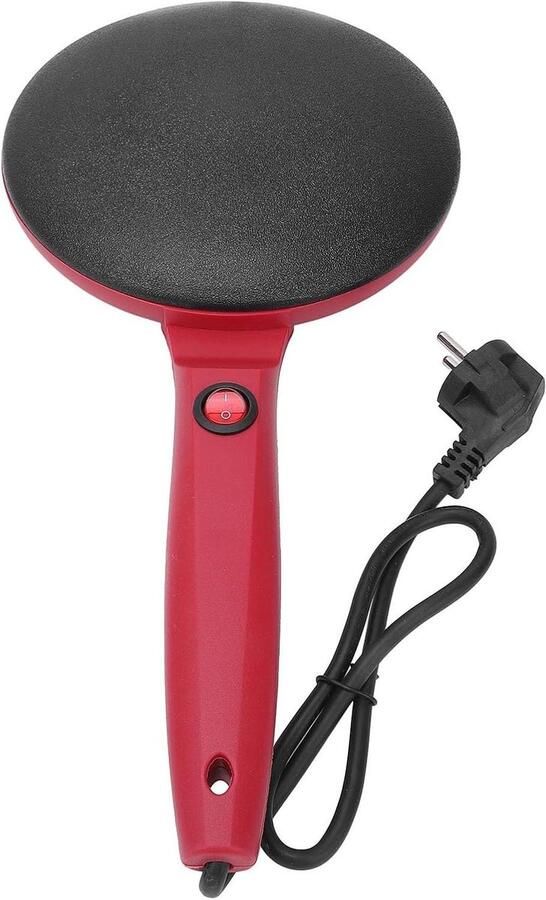 Elektrische Crêpe Maker Pannenkoek Machine Snel Ontbijten Automatische Temperatuurregeling 20 cm Plaat Zwart