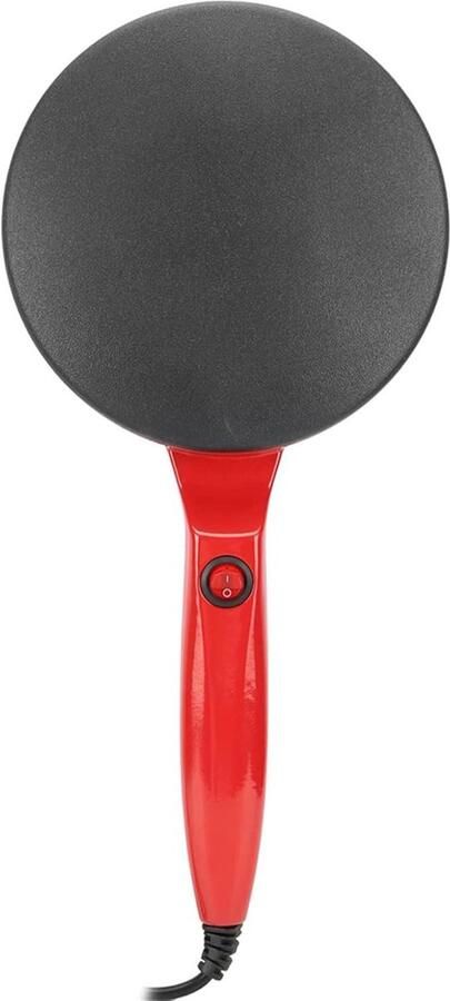 Elektrische Crêpe Maker Pannenkoek Pan Lekker Ontbijten Antiaanbaklaag 600 Watt Zwart