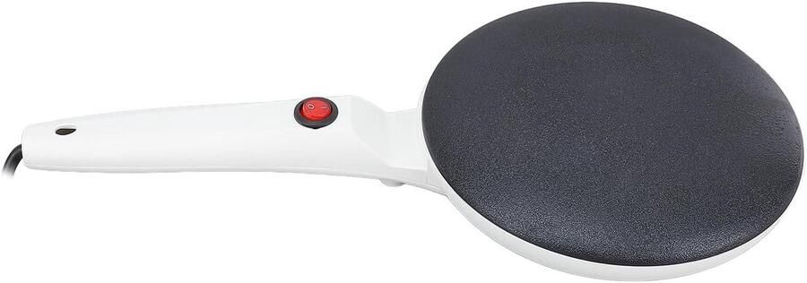 Elektrische Crêpemachine Pannenkoekenmaker Crêpepan Ontbijt Maken Automatische Temperatuurregeling 20 cm Zwart