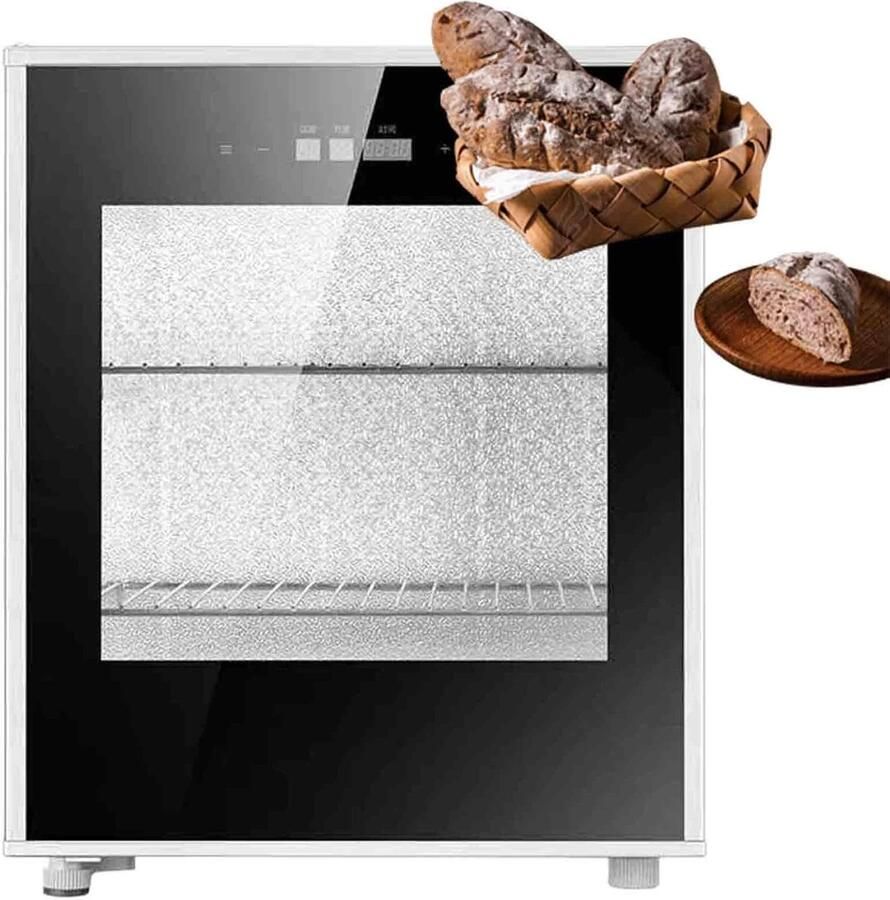 Elektrische Deeg Proofer Brood Rijskast Bakken Thuis Temperatuur Vochtigheid Controle 40 Liter Capaciteit