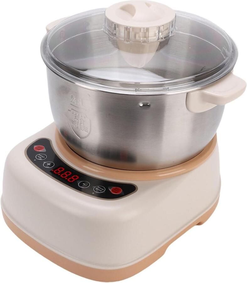 Elektrische Deegmaker Automatische Mixer Brood Bakken Met Fermentatie 5 Liter Kom Wit