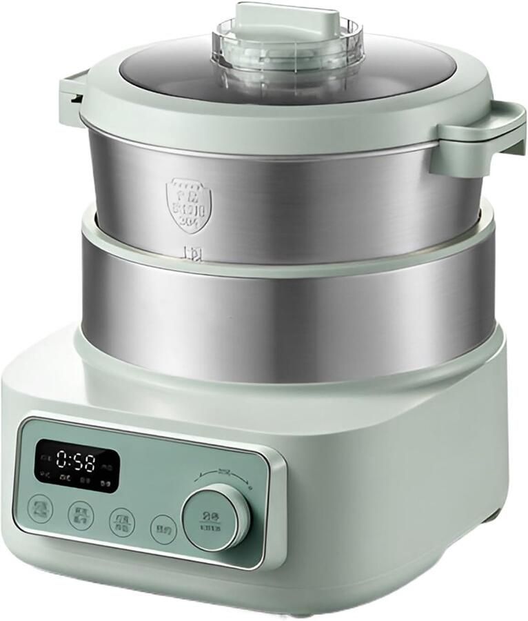 Elektrische Deegmaker Automatische Mixer Zelf Bakken Constante Temperatuur Functie 5 Liter Capaciteit Groen