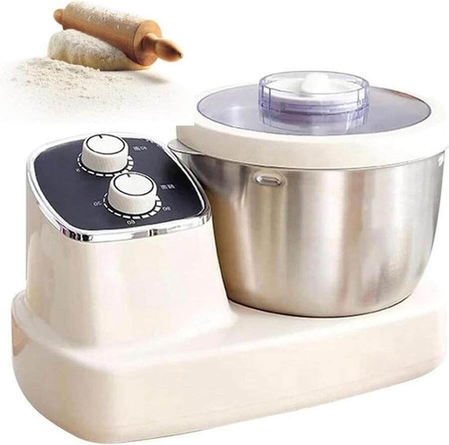 Elektrische deegmaker Broodmixer en deegkneder Snel deeg bereiden Fermentatie op constante temperatuur 5L 7L Zilver