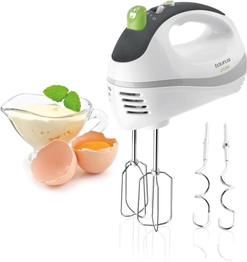 Elektrische deegmixer 500 W Roestvrijstalen station met 5 snelheden en turbofunctie