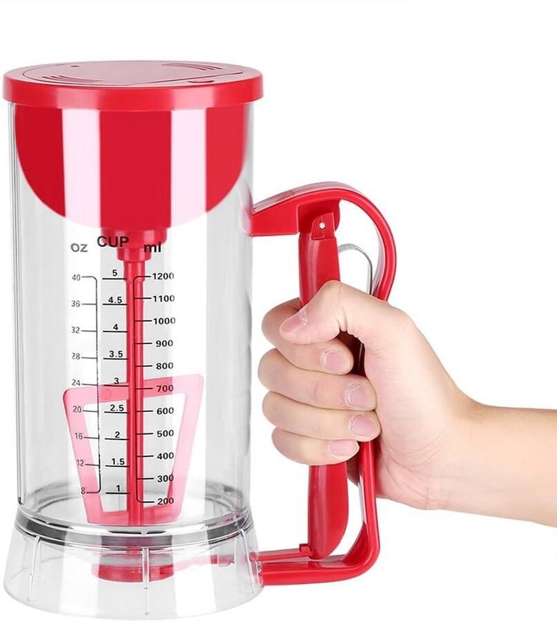 Elektrische Deegmixer en Dispenser met Weegschaal voor Pannenkoeken en Cupcakes