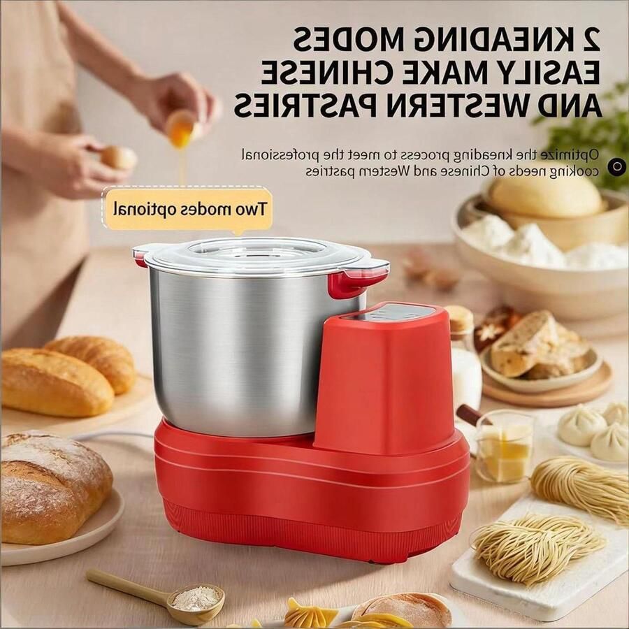Elektrische Deegmixer Keukenmixer Deegklopper Deeg Maken Constante Temperatuur Fermentatie 10 Liter Zilver