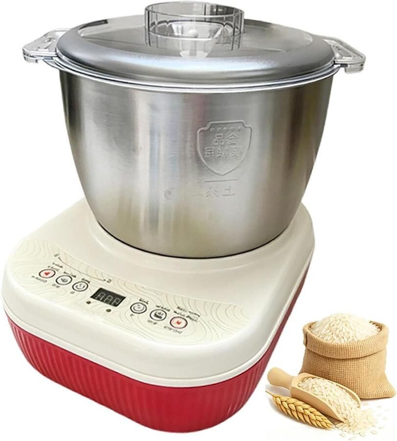 Elektrische Deegmixer Kneedmachine Automatisch Thuis Bakken Constante Temperatuur Fermentatie 7 Liter Kom Wit