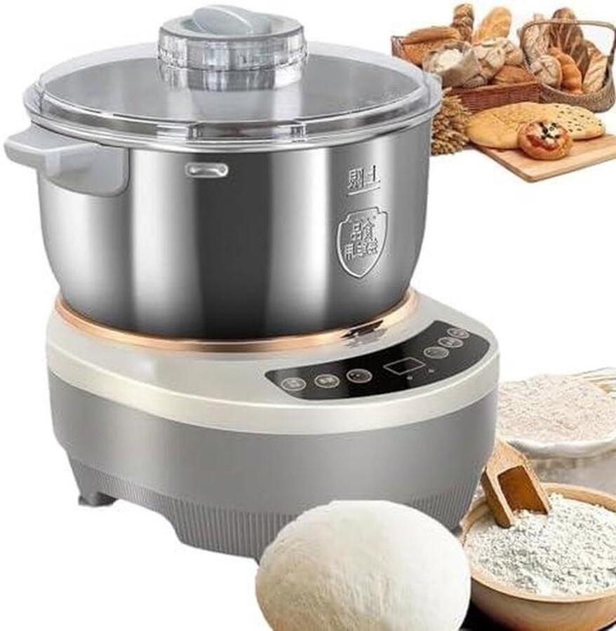 Elektrische Deegmixer Kneedmachine Bakken Thuis Met Fermentatie 5L of 7L Zilver
