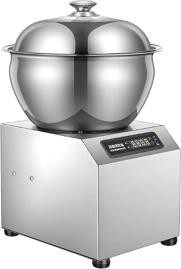 Elektrische Deegmixer Professionele Kneedmachine Deeg Bereiden Spiraalkneedtechnologie 5kg Capaciteit Zilver