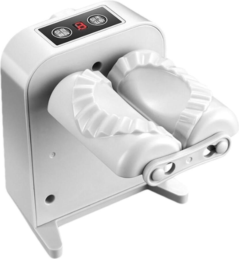 Elektrische Deegpers Automatische Deegroller Snel Hapjes Maken Dubbele Werkingsmodus 17 cm Lengte Wit