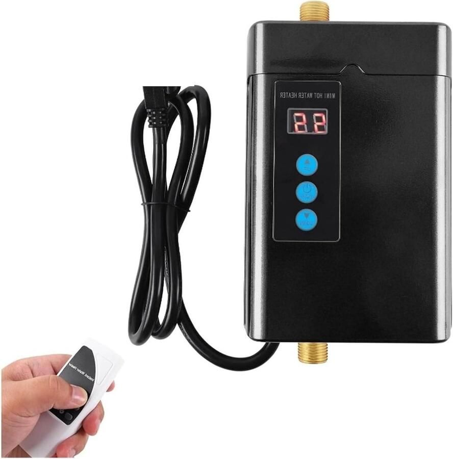 Elektrische Doorstromer Directe Boiler Direct Warm Water Snelle Verwarming 3000W Zwart