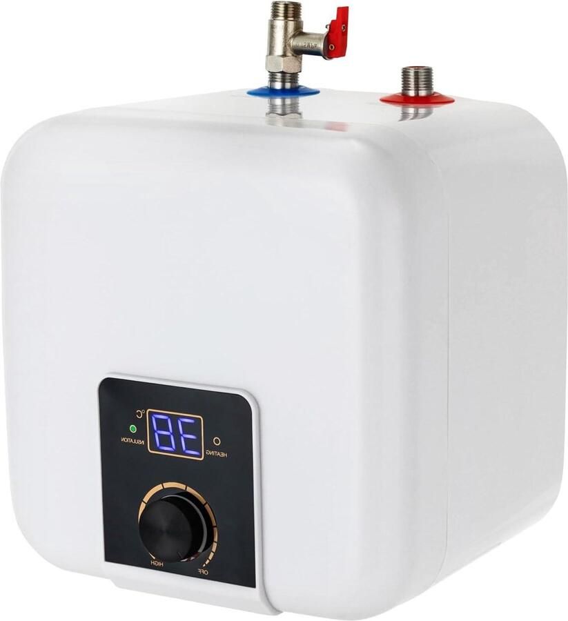 Elektrische Doorstroomboiler Mini Boiler Keuken Direct Warm Water Compact Ruimtebesparend 1500 Watt Wit