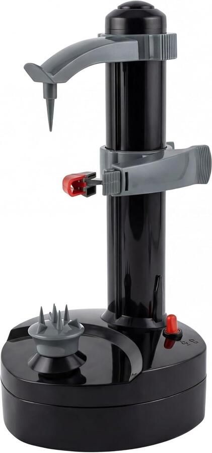 Elektrische Dunschiller Automatische Schilder Snel Groenten Schillen Met Reservemesjes 11L x 6W cm Zwart