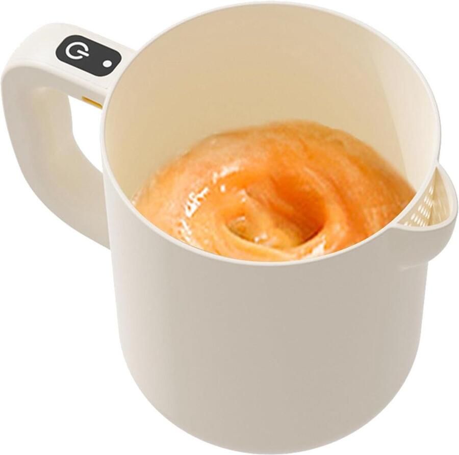 Elektrische Eierklopper Keukenmixer Drankmixer Bakken en Mixen Geïntegreerd Zelfreinigend Systeem 1 Liter Beige