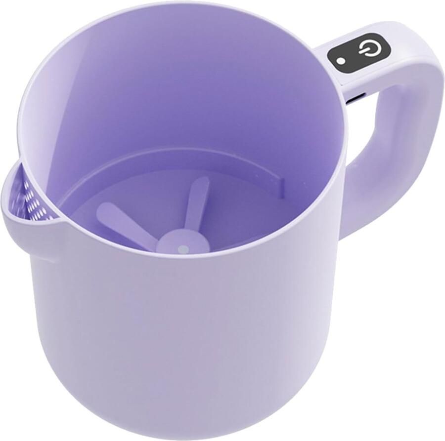 Elektrische Eierklopper Keukenmixer Frother Snel Schuim Maken Oplaadbaar Draadloos Ontwerp 1 Liter Capaciteit Paars