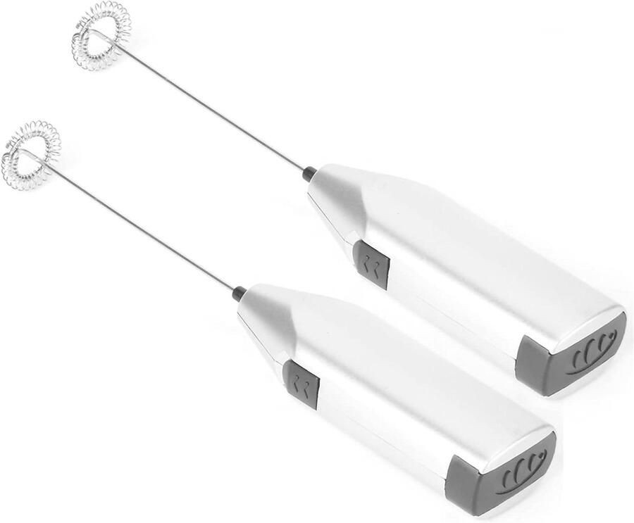 Elektrische Mixer Melkopschuimer Eierklopper Thuis Keuken Ergonomisch Ontwerp 20 cm Zilver