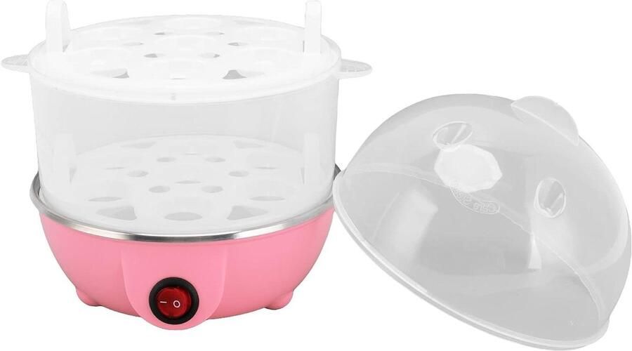 Eierkoker Kookapparaat Eieren Perfect Gekookte Eieren Automatische Uitschakeling 14 Eieren Roze
