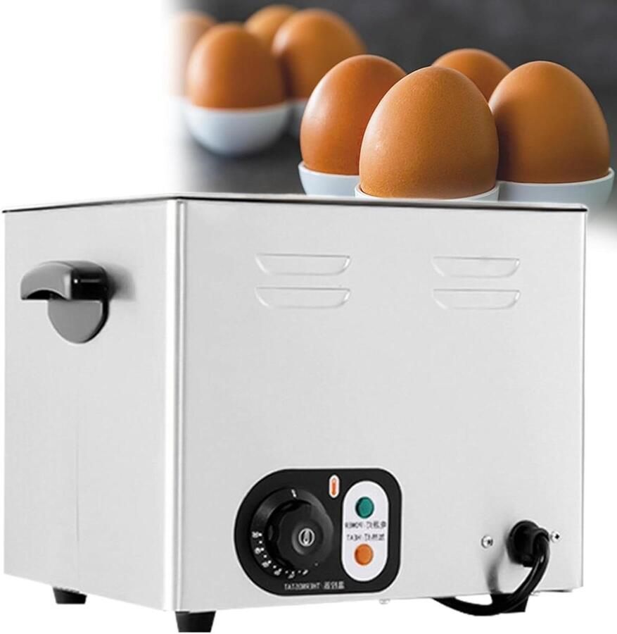 Elektrische Eierkoker 60 eieren Perfecte Eieren Koken Slimme Temperatuurregeling 60 eieren Zilver