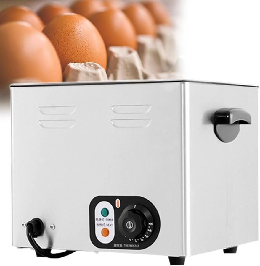 Elektrische Eierkoker Apparaat voor Eieren Ontbijt Bereiden Automatische Temperatuurregeling Capaciteit 60 Eieren Zilver