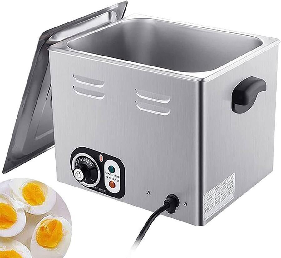 Elektrische Eierkoker Commercieel Eieren Koken Grote Capaciteit 60 Eieren Zilver